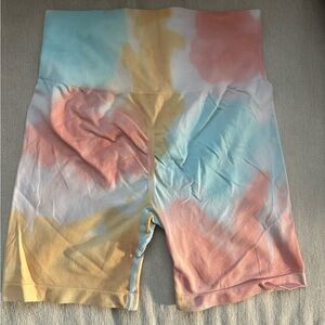 Colorful Tie-Dye Athletic Shorts
